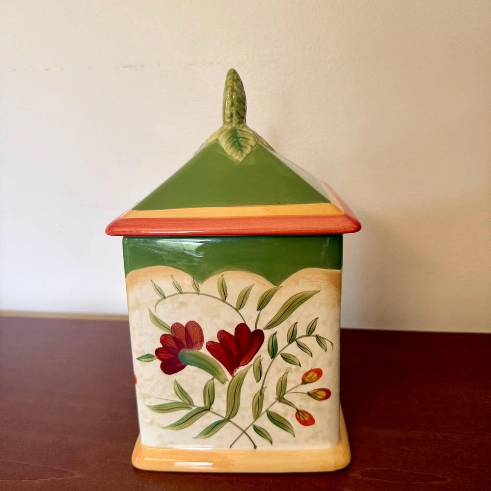 Vintage Certified International Wildflowers XL Canister 11